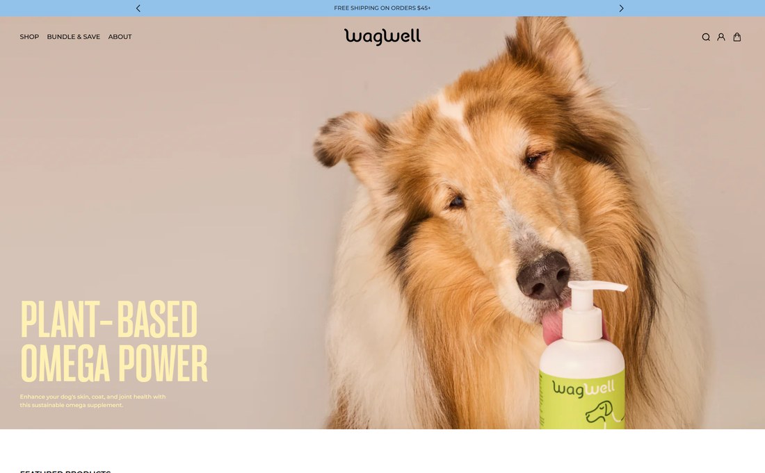 WagWell's Ahiflower education page explaining the omega fatty acid science